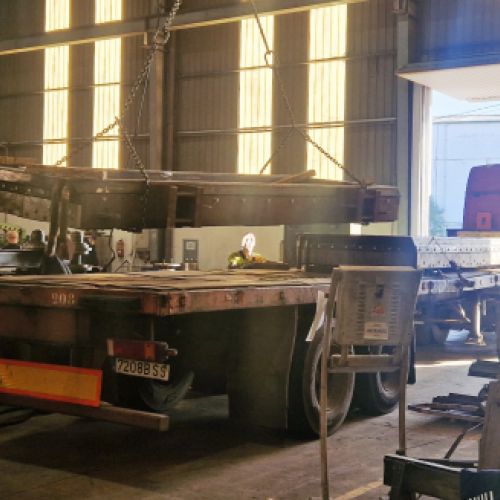 Carga camión Puerta Refrigerada