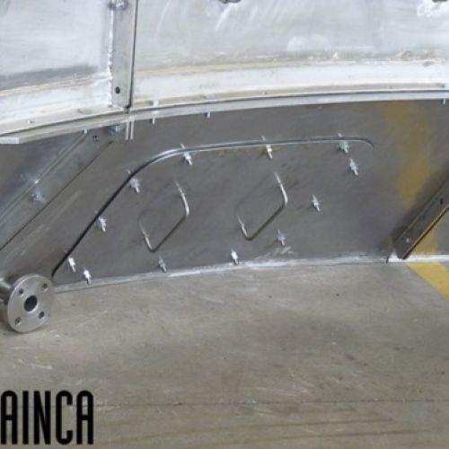 Detalle tapa y tubuladura en AISI 304