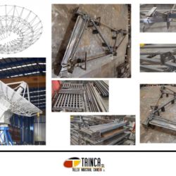 Cerchas y tirantes para antena