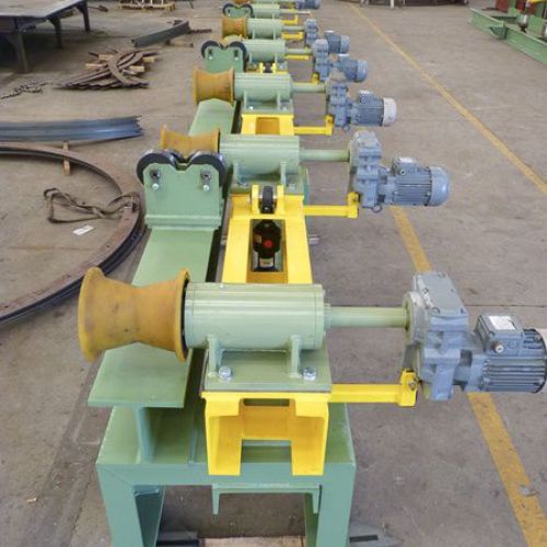 Mesa alimentadora para sierra de tubos automática