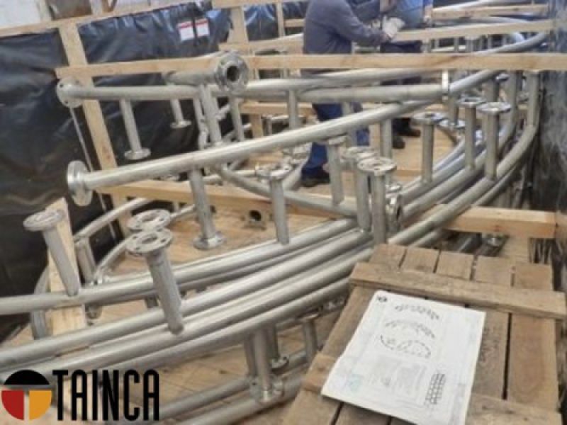 Embalaje de piezas para transporte marítimo