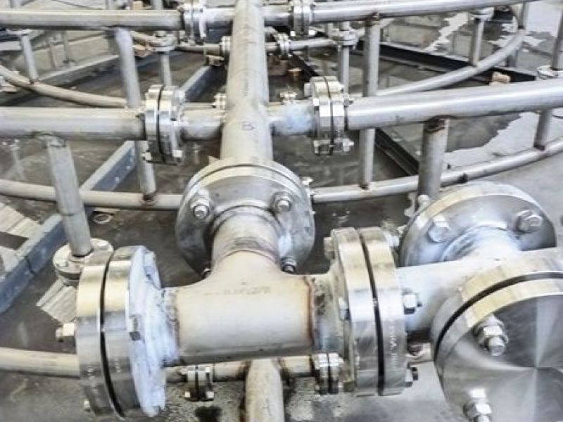 Detalle tuberías AISI 316L