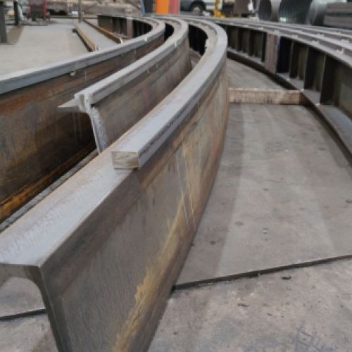 Carril circular   Armado y soldadura.