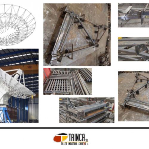 Cerchas y tirantes para antena