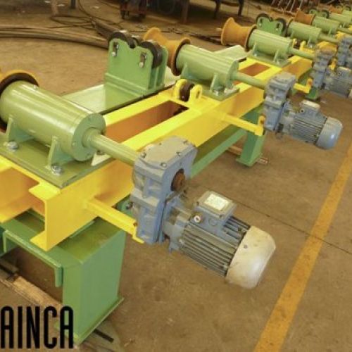 Mesa alimentadora para sierra de tubos automática
