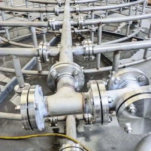 Detalle tuberías AISI 316L